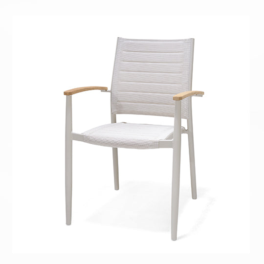 Pack 4 sillas blanco y madera Portals Light